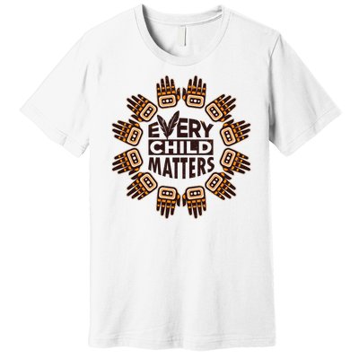 Every Child Matters Native American Hand Pattern Premium T-Shirt