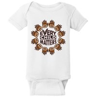 Every Child Matters Native American Hand Pattern Baby Bodysuit