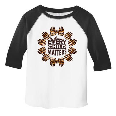 Every Child Matters Native American Hand Pattern Toddler Fine Jersey T-Shirt