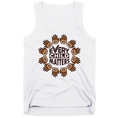Every Child Matters Native American Hand Pattern Tank Top