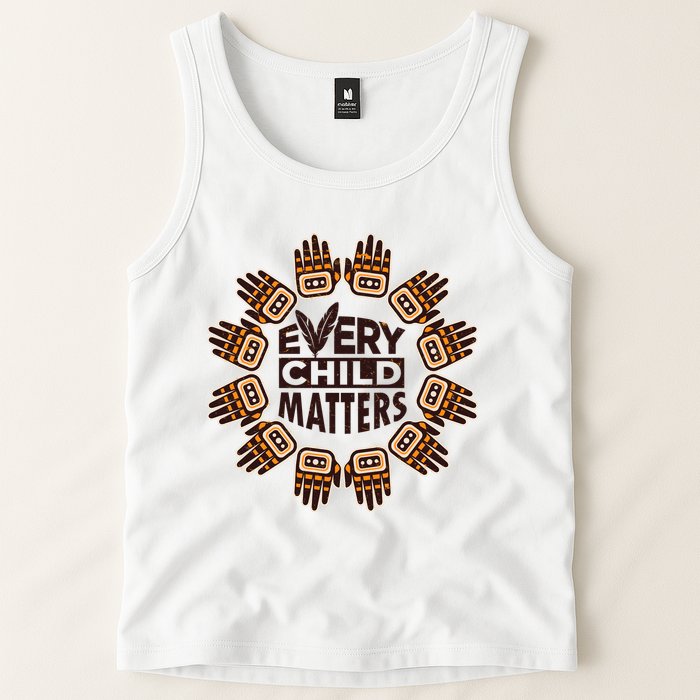 Every Child Matters Native American Hand Pattern Tank Top