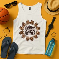 Every Child Matters Native American Hand Pattern Tank Top