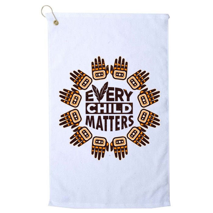 Every Child Matters Native American Hand Pattern Golf Towel