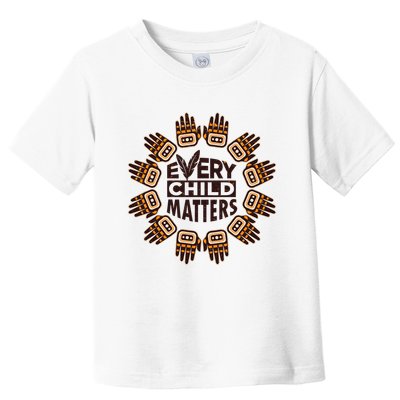 Every Child Matters Native American Hand Pattern Toddler T-Shirt