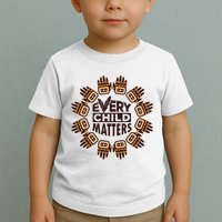 Every Child Matters Native American Hand Pattern Toddler T-Shirt