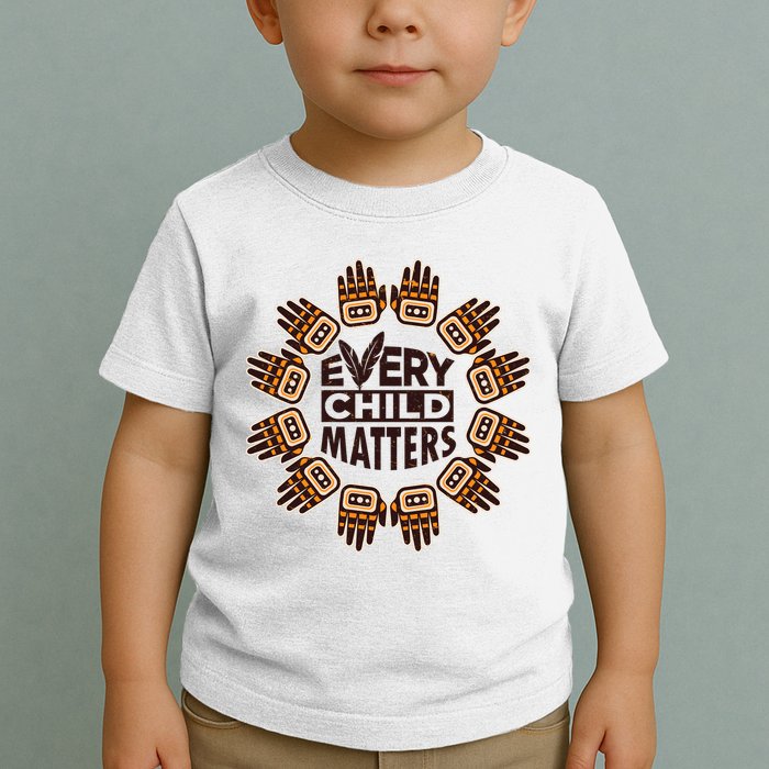 Every Child Matters Native American Hand Pattern Toddler T-Shirt