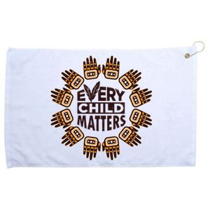 Every Child Matters Native American Hand Pattern Grommeted Golf Towel