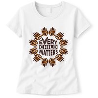 Every Child Matters Native American Hand Pattern Womens T-Shirt