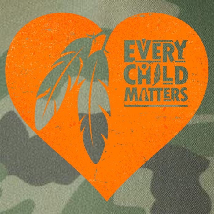 Every Child Matters Native American Feather Heart Legacy Tie Dye Trucker Hat