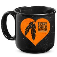 Every Child Matters Native American Feather Heart 15oz Campfire Ceramic Mug