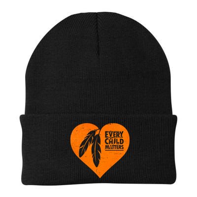 Every Child Matters Native American Feather Heart Beanie