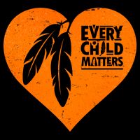 Every Child Matters Native American Feather Heart 16 in Basic Backpack