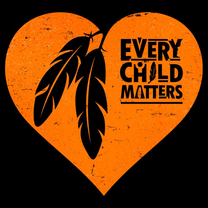 Every Child Matters Native American Feather Heart 16 in Basic Backpack