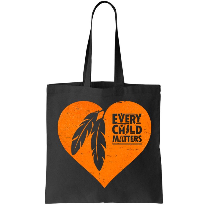 Every Child Matters Native American Feather Heart Bag
