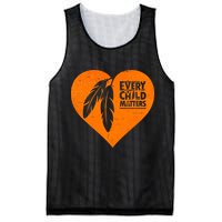 Every Child Matters Native American Feather Heart Mesh Reversible Basketball Jersey Tank