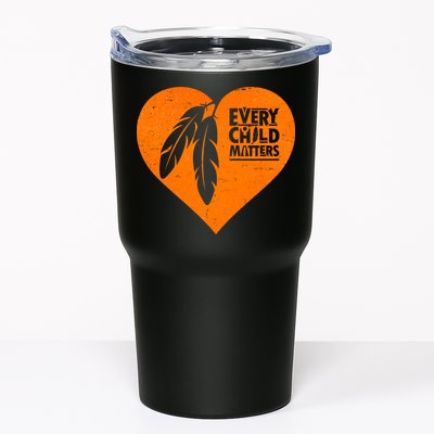 Every Child Matters Native American Feather Heart Tumbler