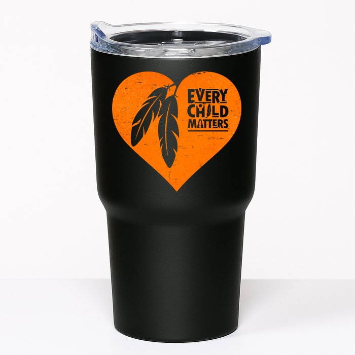 Every Child Matters Native American Feather Heart Tumbler