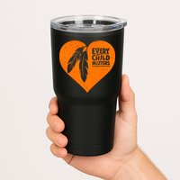 Every Child Matters Native American Feather Heart Tumbler