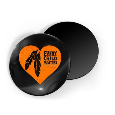 Every Child Matters Native American Feather Heart Magnet