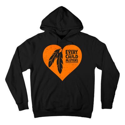 Every Child Matters Native American Feather Heart Tall Hoodie