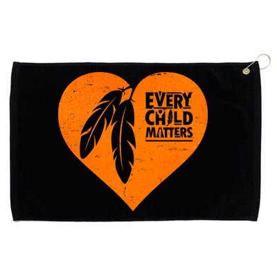 Every Child Matters Native American Feather Heart Grommeted Golf Towel
