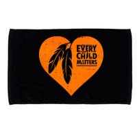 Every Child Matters Native American Feather Heart Microfiber Hand Towel