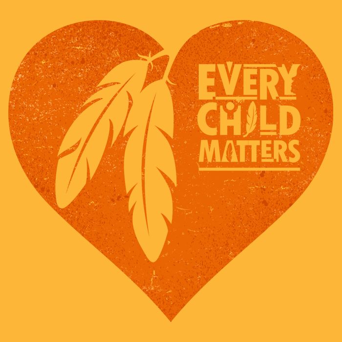 Every Child Matters Native American Feather Heart Cooling Performance Crew T-Shirt