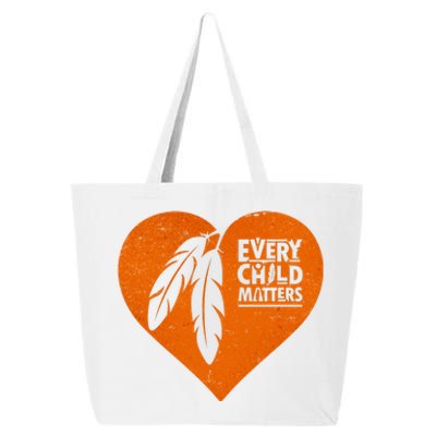 Every Child Matters Native American Feather Heart 25L Jumbo Tote