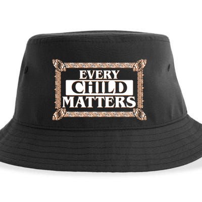 Every Child Matters Native American Indigenous Children Orange Day Sustainable Bucket Hat