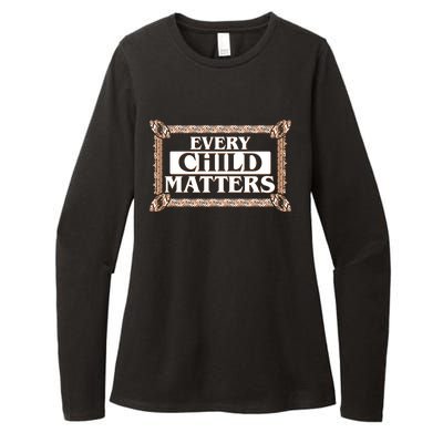 Every Child Matters Native American Indigenous Children Orange Day Womens CVC Long Sleeve Shirt