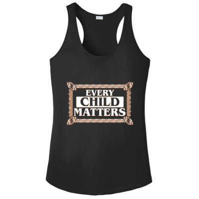 Every Child Matters Native American Indigenous Children Orange Day Ladies PosiCharge Competitor Racerback Tank