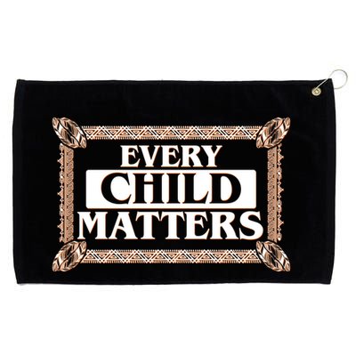 Every Child Matters Native American Indigenous Children Orange Day Grommeted Golf Towel
