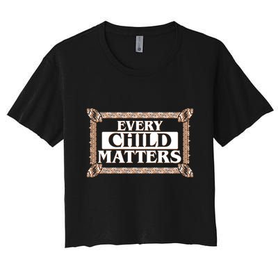 Every Child Matters Native American Indigenous Children Orange Day Crop Top