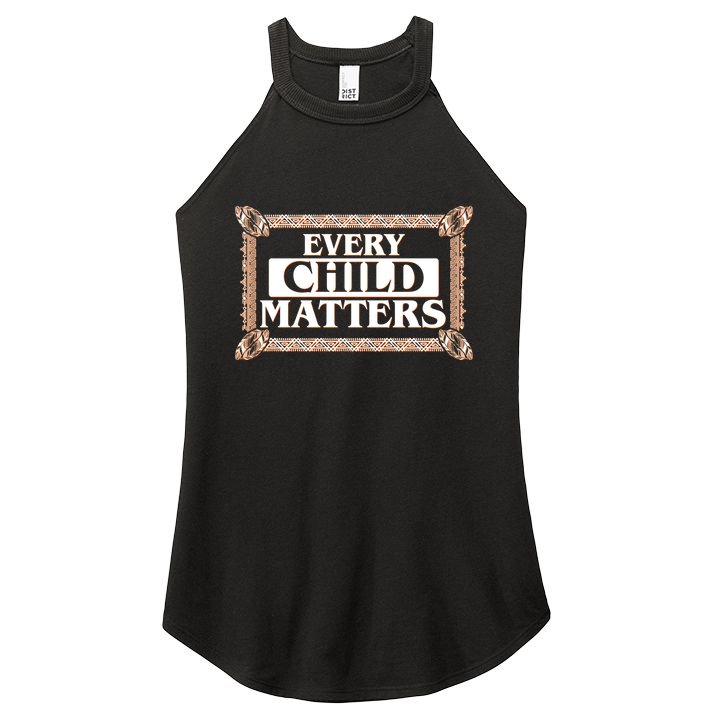 Every Child Matters Native American Indigenous Children Orange Day Women's Perfect Tri Rocker Tank