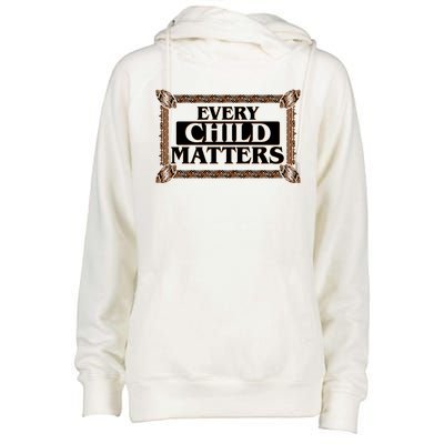 Every Child Matters Native American Indigenous Children Orange Day Womens Funnel Neck Pullover Hood