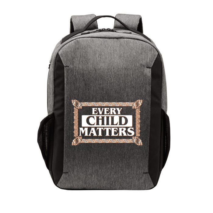 Every Child Matters Native American Indigenous Children Orange Day Vector Backpack
