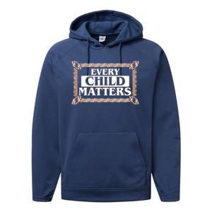 Every Child Matters Native American Indigenous Children Orange Day Performance Fleece Hoodie