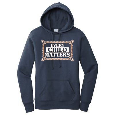 Every Child Matters Native American Indigenous Children Orange Day Women's Pullover Hoodie