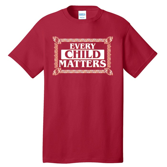 Every Child Matters Native American Indigenous Children Orange Day Tall T-Shirt