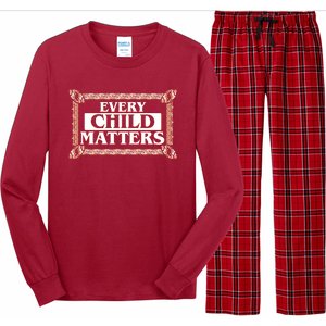 Every Child Matters Native American Indigenous Children Orange Day Long Sleeve Pajama Set