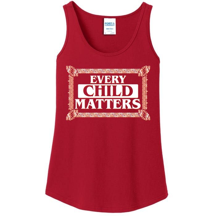 Every Child Matters Native American Indigenous Children Orange Day Ladies Essential Tank