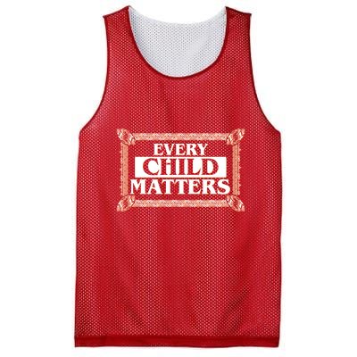 Every Child Matters Native American Indigenous Children Orange Day Mesh Reversible Basketball Jersey Tank