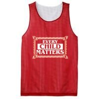 Every Child Matters Native American Indigenous Children Orange Day Mesh Reversible Basketball Jersey Tank