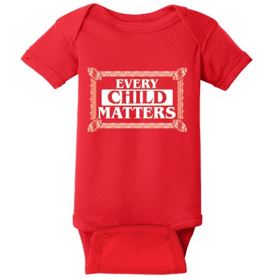 Every Child Matters Native American Indigenous Children Orange Day Baby Bodysuit