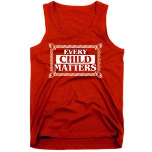 Every Child Matters Native American Indigenous Children Orange Day Tank Top