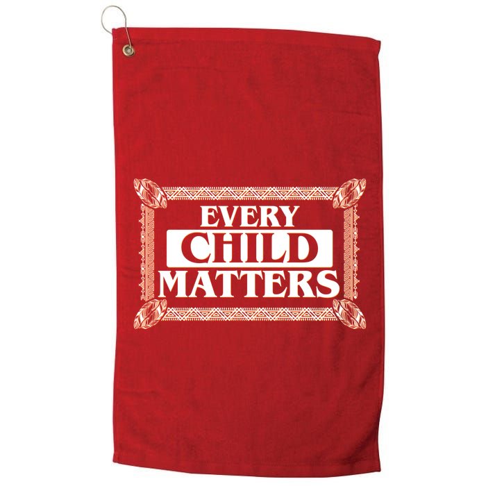 Every Child Matters Native American Indigenous Children Orange Day Golf Towel