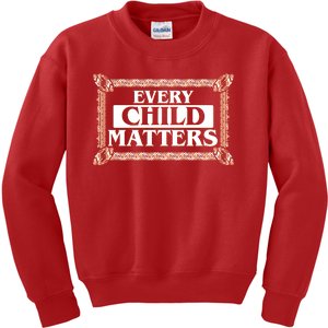 Every Child Matters Native American Indigenous Children Orange Day Kids Sweatshirt