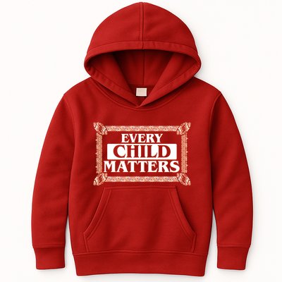 Every Child Matters Native American Indigenous Children Orange Day Kids Hoodie