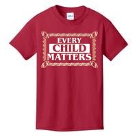 Every Child Matters Native American Indigenous Children Orange Day Kids T-Shirt