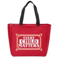 Every Child Matters Native American Indigenous Children Orange Day Zip Tote Bag